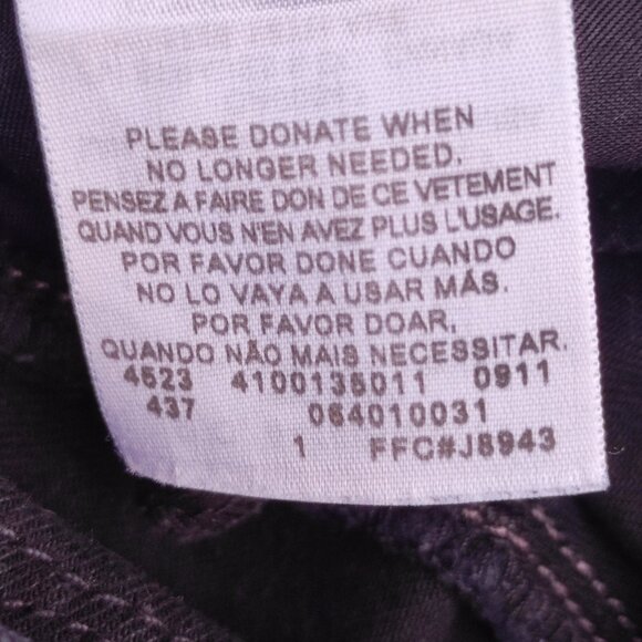 Levi's jeans women's junior size 0 M black colour Demi Curve Skinny Straight Leg - Picture 8 of 15